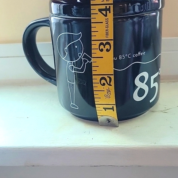 85 Degrees Bakery Black Mug Collectible "I got you 85oc coffee." Boy & Girl - Picture 6 of 6